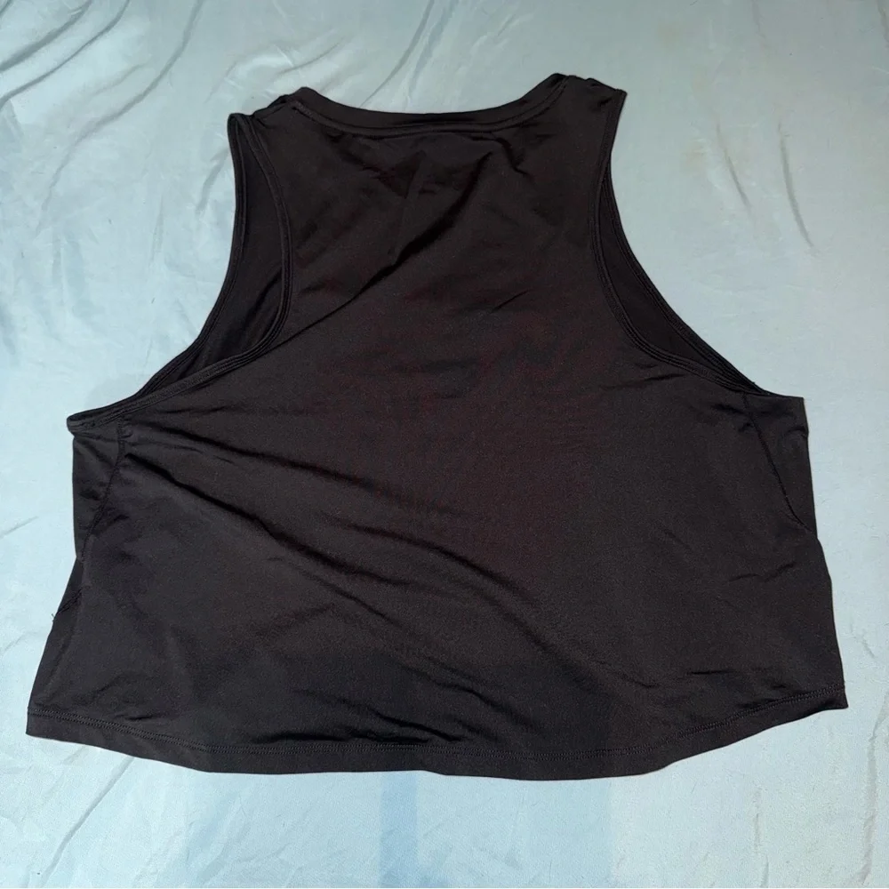Nike Drifit Black Cropped Muscle Tee Relaxed Fit